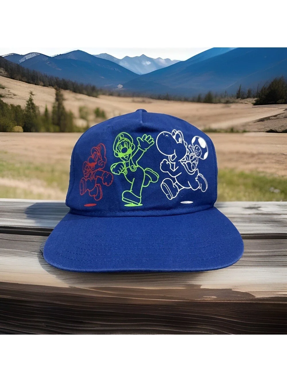 Super Mario Brothers Yoshi Mario Cart Video Games Nintendo Baseball Cap Sz Youth